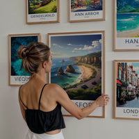 Allansford Poster - Australia Travel Art - Coastal Road Ocean Home Decor