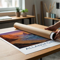 Allansford Poster - Australia Wall Art - Sea Stacks Sunset Wall Decor