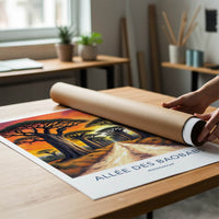 Allee Des Baobabs Poster - Madagascar Travel Art - Sunset Africa Home Decor