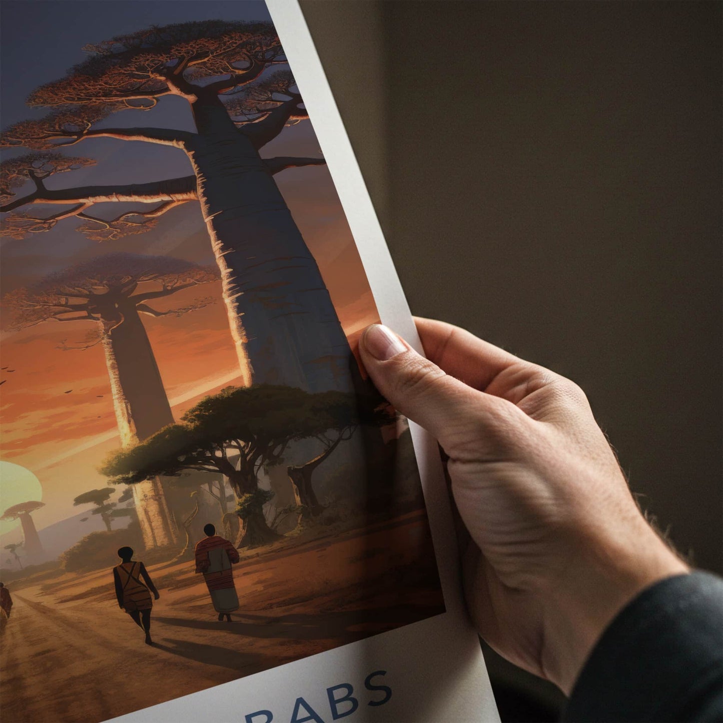 Allee Des Baobabs Poster - Madagascar Travel Art - Sunset Baobab Alley Home Decor