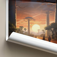 Allee Des Baobabs Poster - Madagascar Travel Art - Sunset Baobab Alley Home Decor