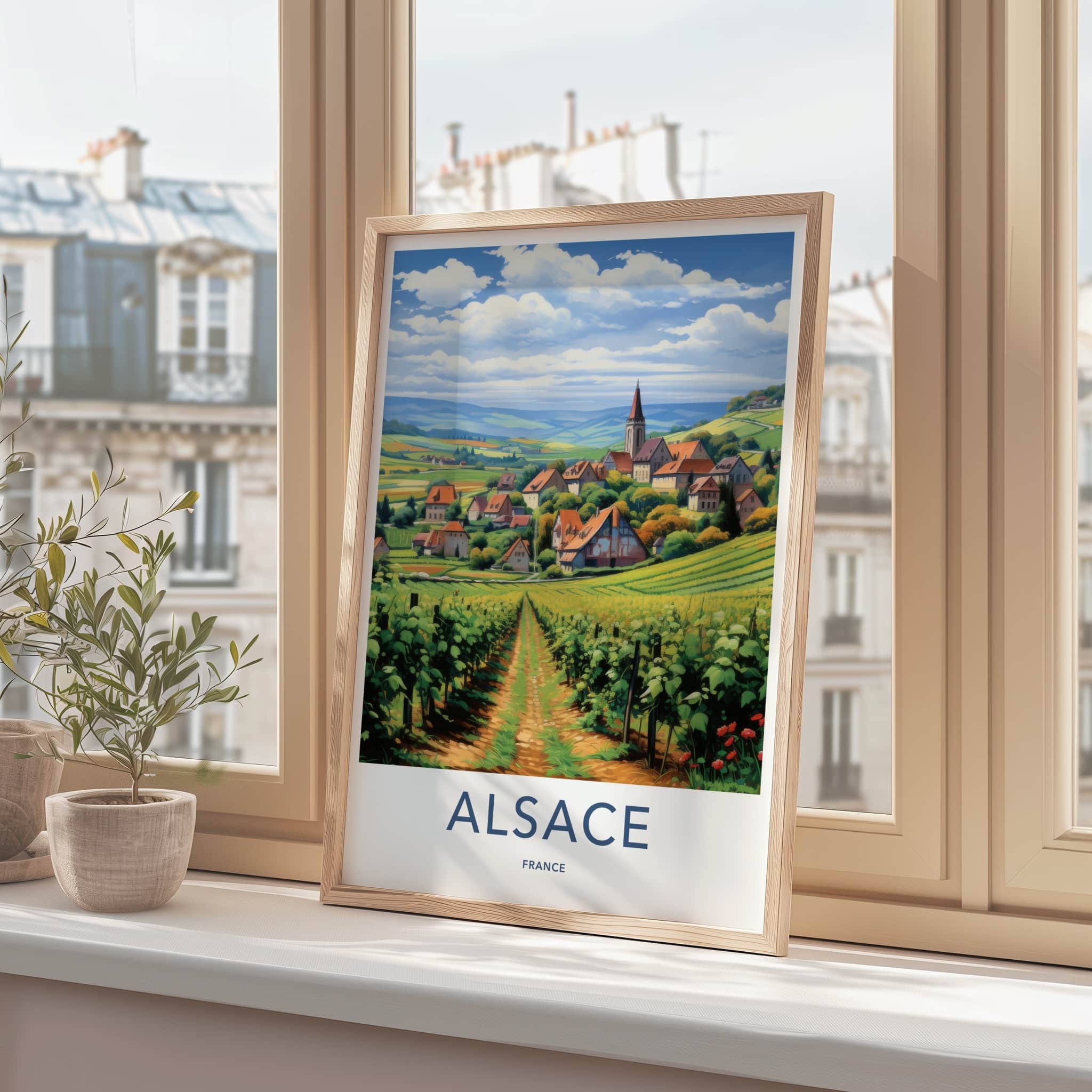 Alsace Poster - France Wall Art - Rolling Hills Village Home Decor
