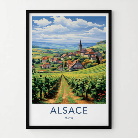 Alsace Poster - France Wall Art - Rolling Hills Village Home Decor