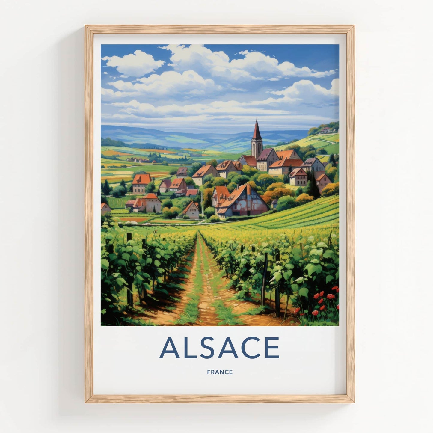 Alsace Poster - France Wall Art - Rolling Hills Village Home Decor