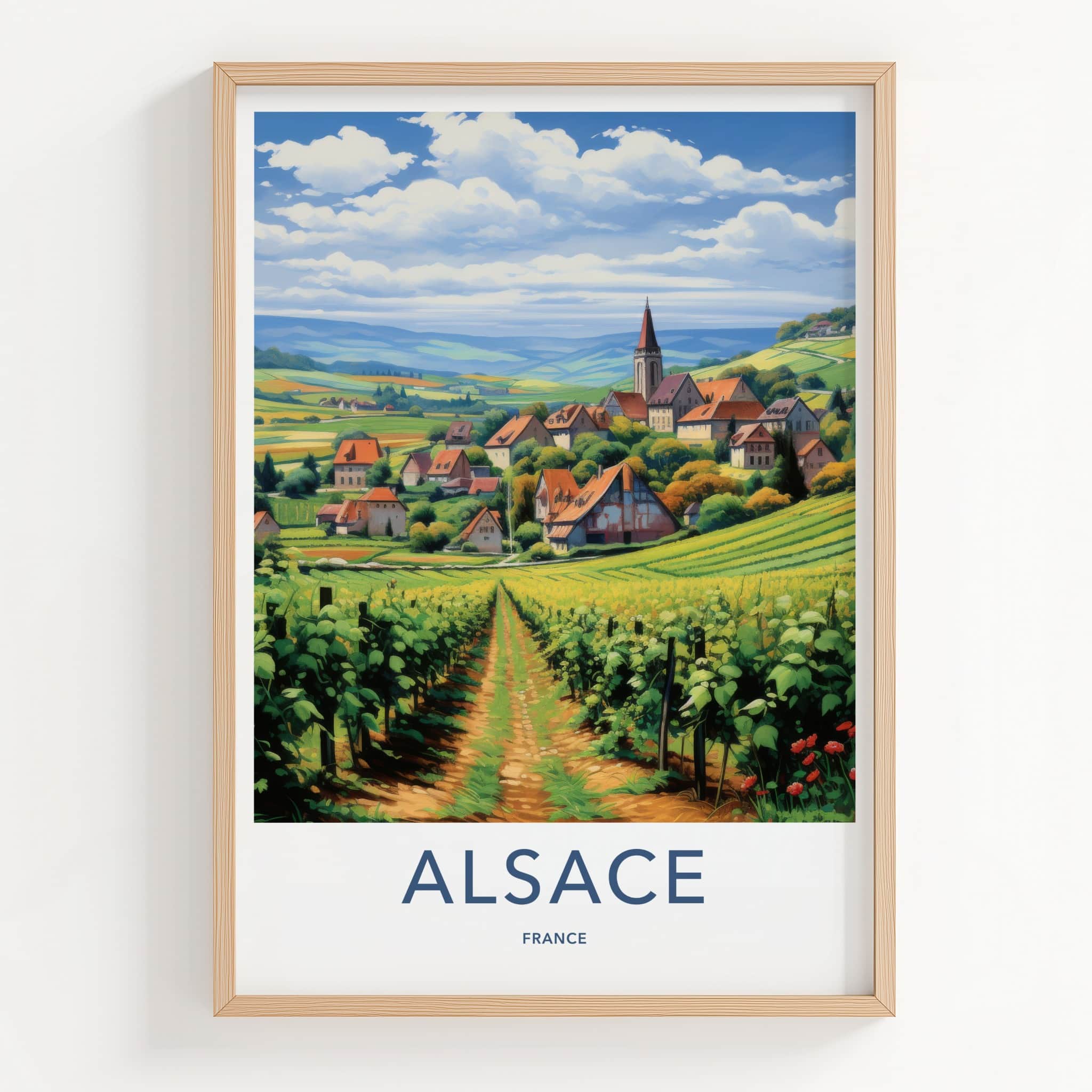 Alsace Poster - France Wall Art - Rolling Hills Village Home Decor