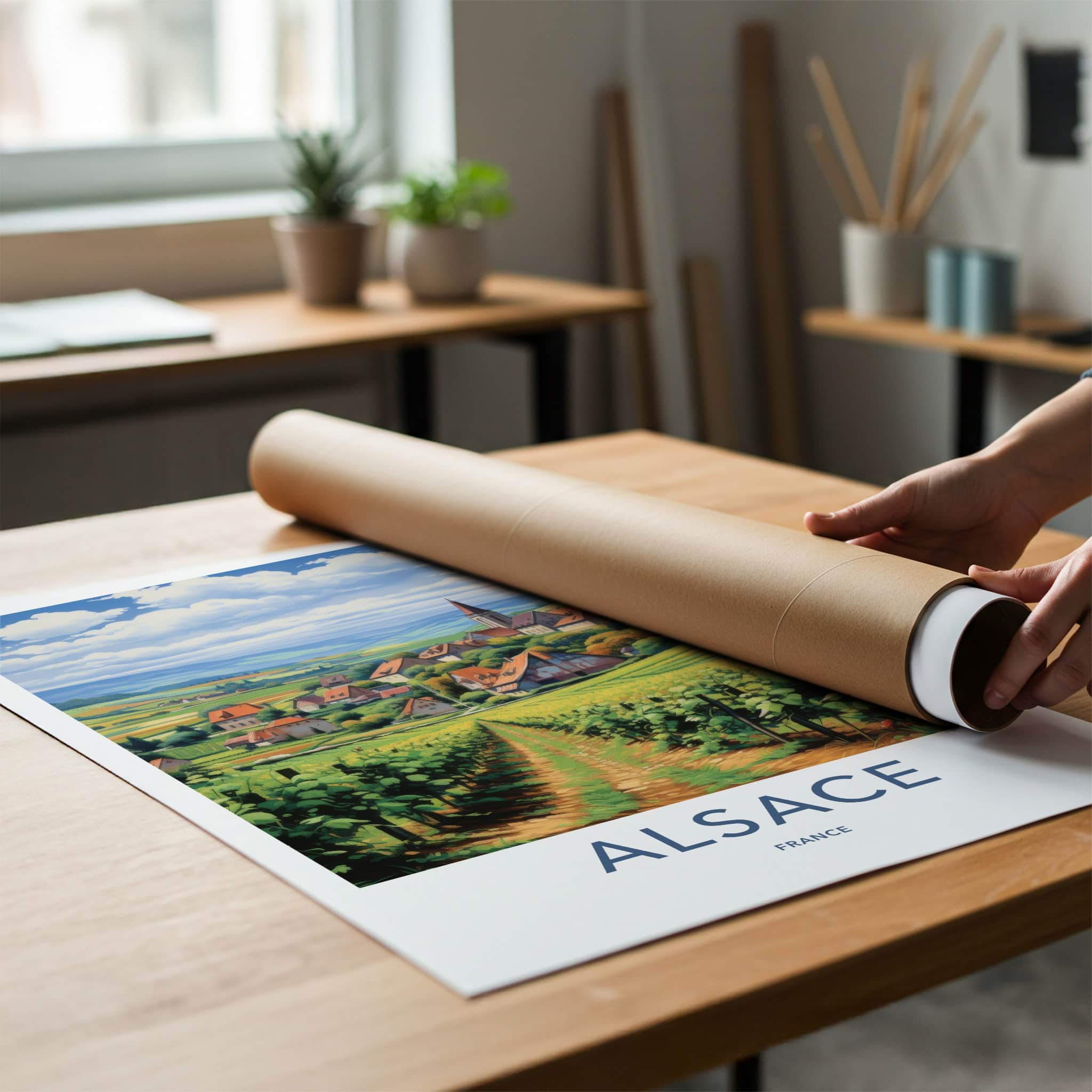 Alsace Poster - France Wall Art - Rolling Hills Village Home Decor