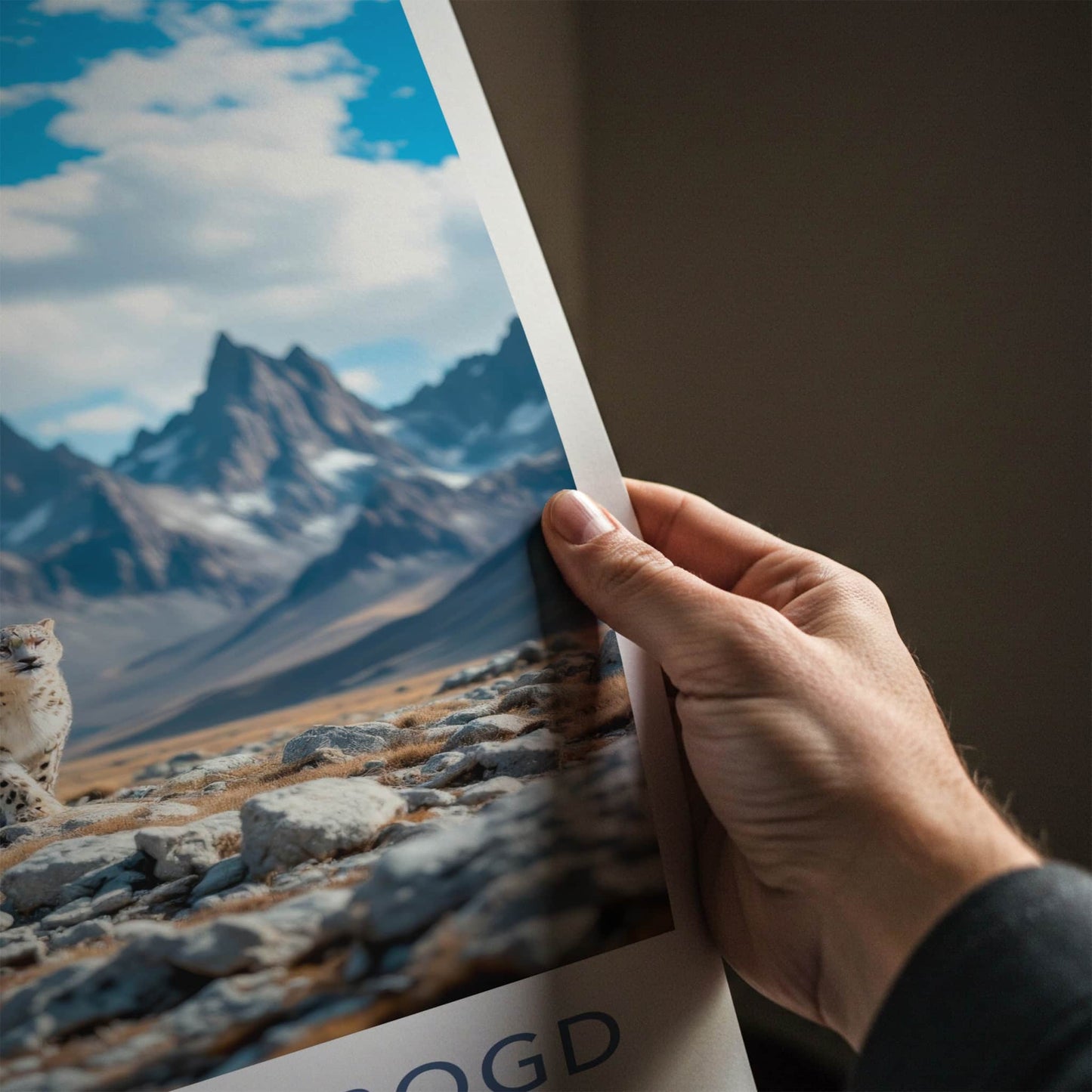 Altai Tavan Bogd Poster - Mongolia Travel Art - Snow Leopards Mountain Landscape Home Decor