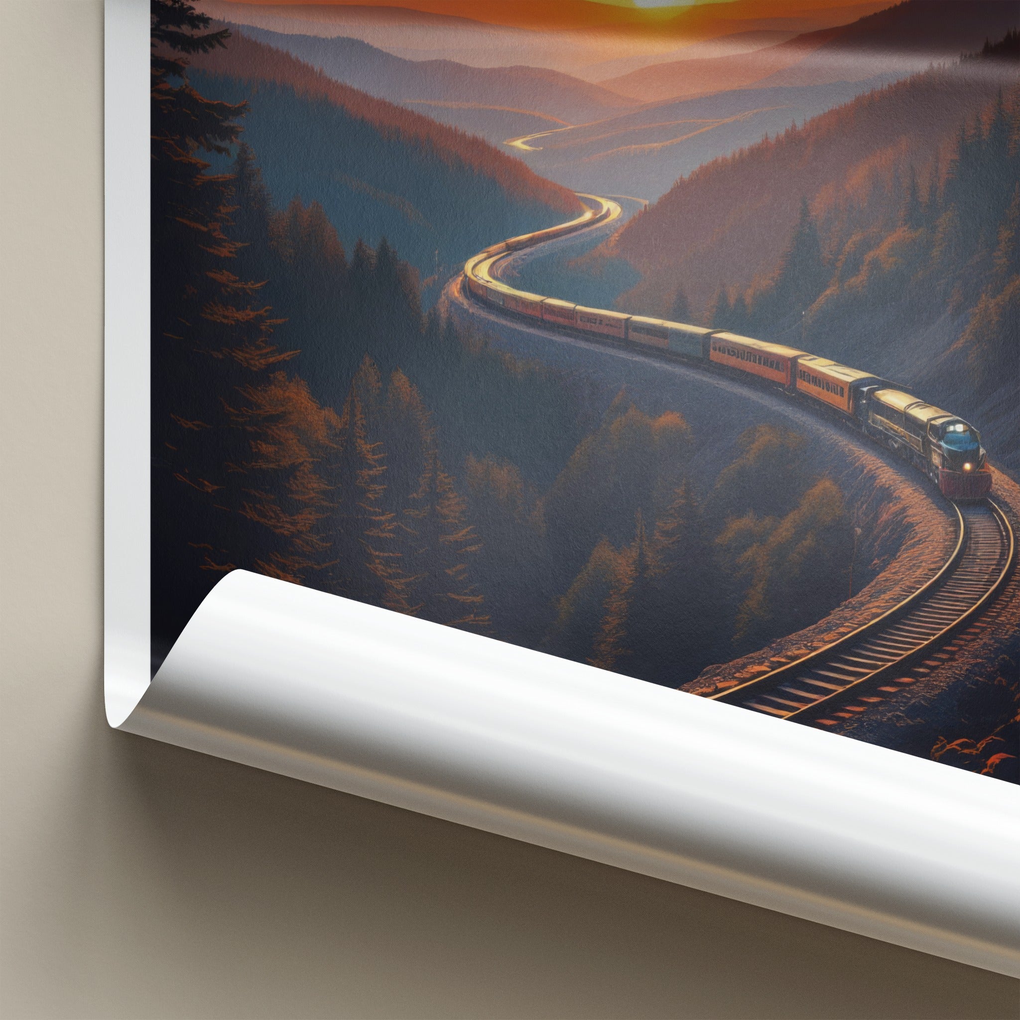 Altoona Poster - Pennsylvania Travel Art - Winding Valley Sunset Home Decor