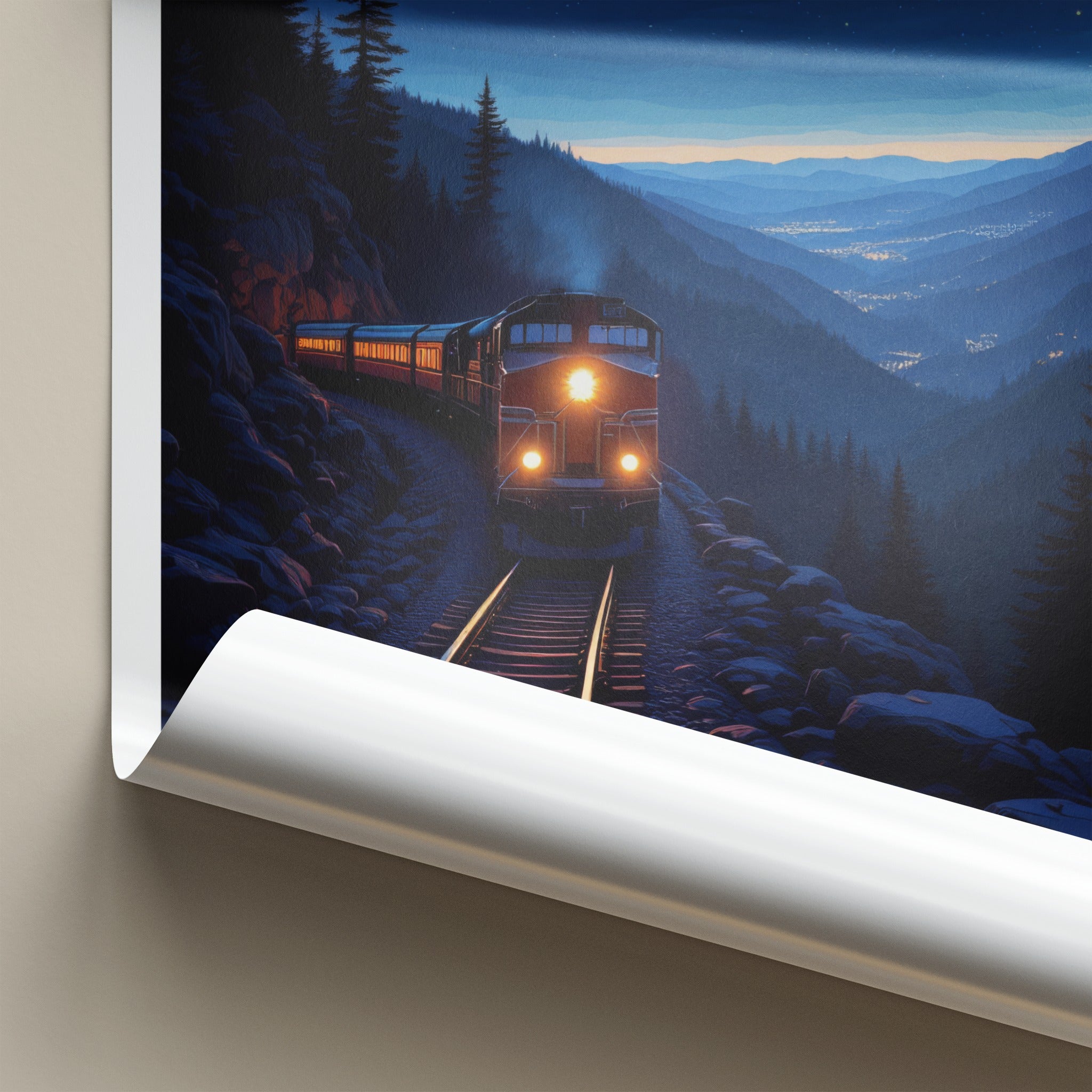 Altoona Poster - Pennsylvania Wall Art - Starry Night Train Home Decor