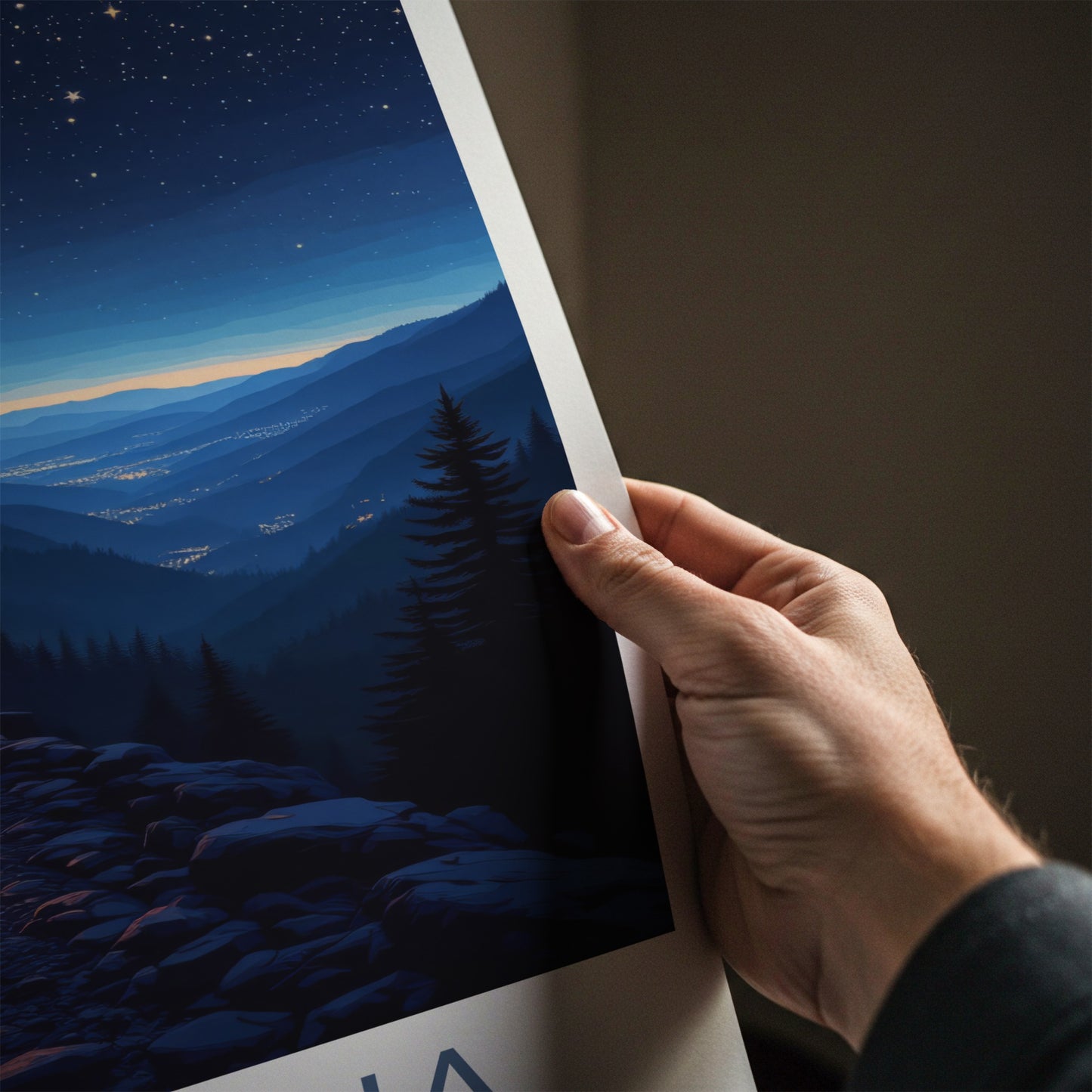 Altoona Poster - Pennsylvania Wall Art - Starry Night Train Home Decor