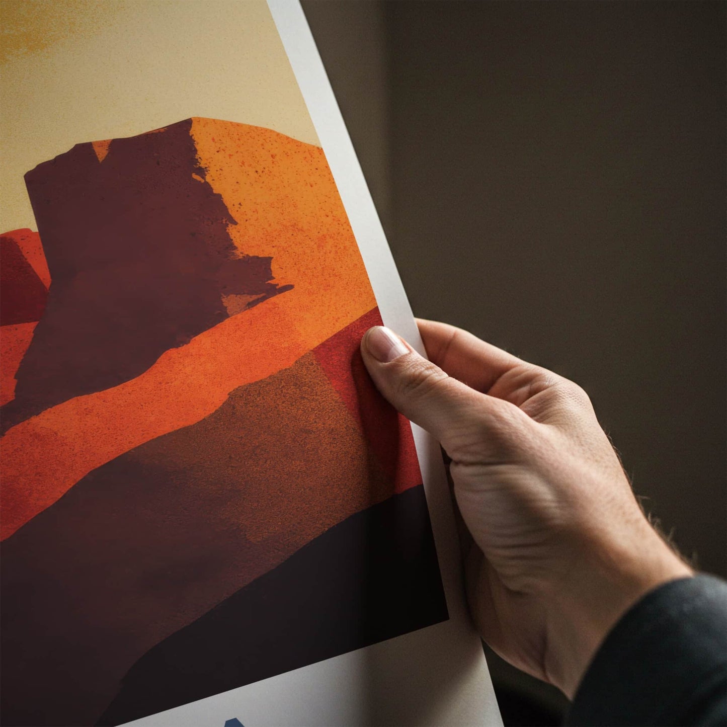 AlUla Poster - Saudi Arabia Abstract Desert Hills Wall Decor