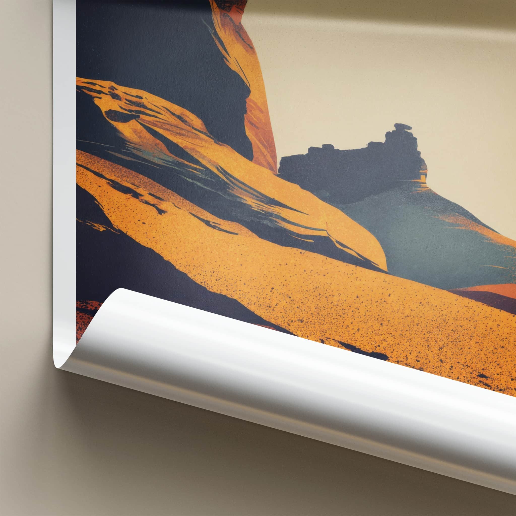 Alula Poster - Saudi Arabia Travel Print Desert Formations Home Decor