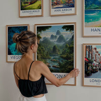 AMAZONAS Poster - BRAZIL Travel Art - Lush Jungle River Home Decor