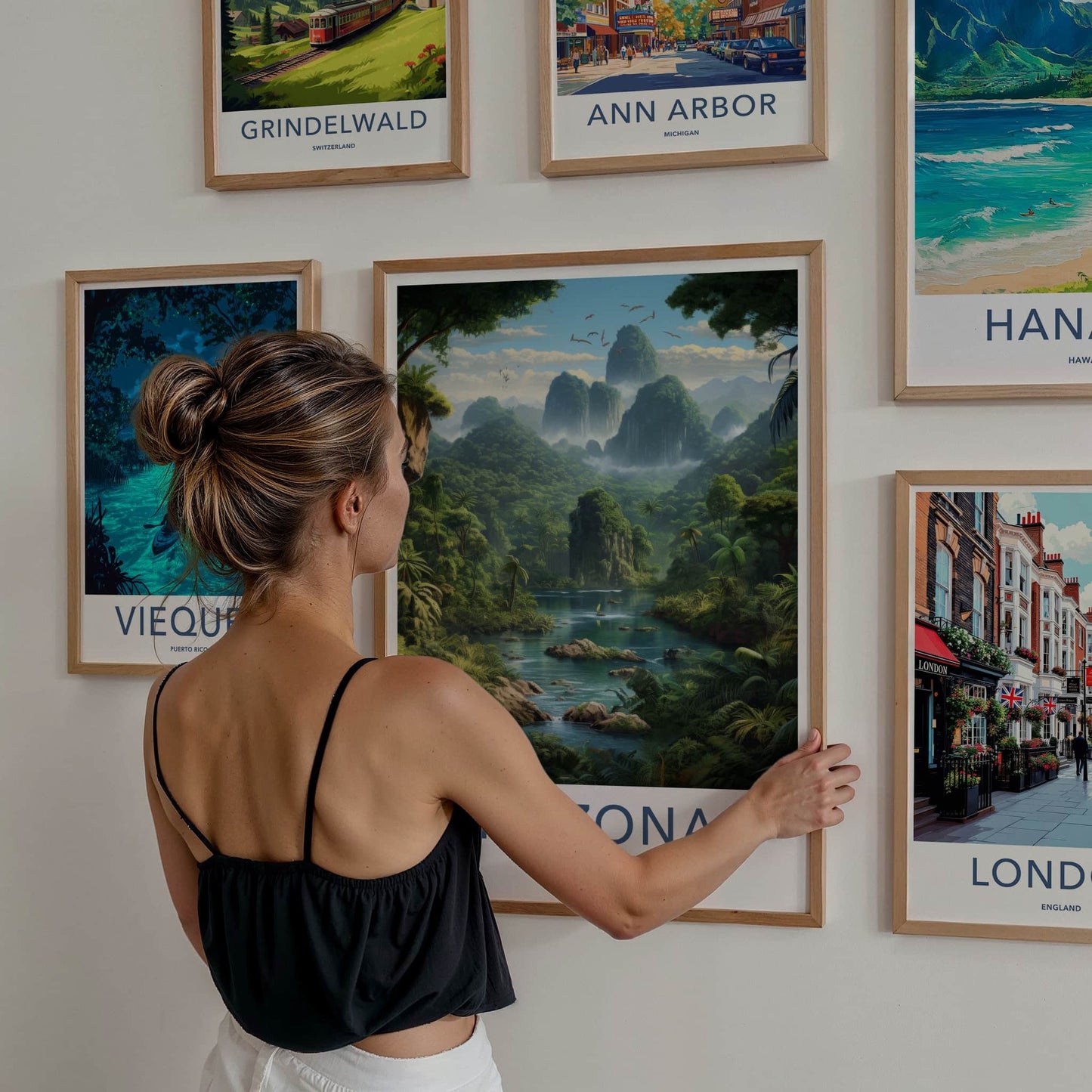 AMAZONAS Poster - BRAZIL Travel Art - Lush Jungle River Home Decor