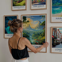 Amazonas Poster - Brazil Travel Art - Lush River Valley Home Decor