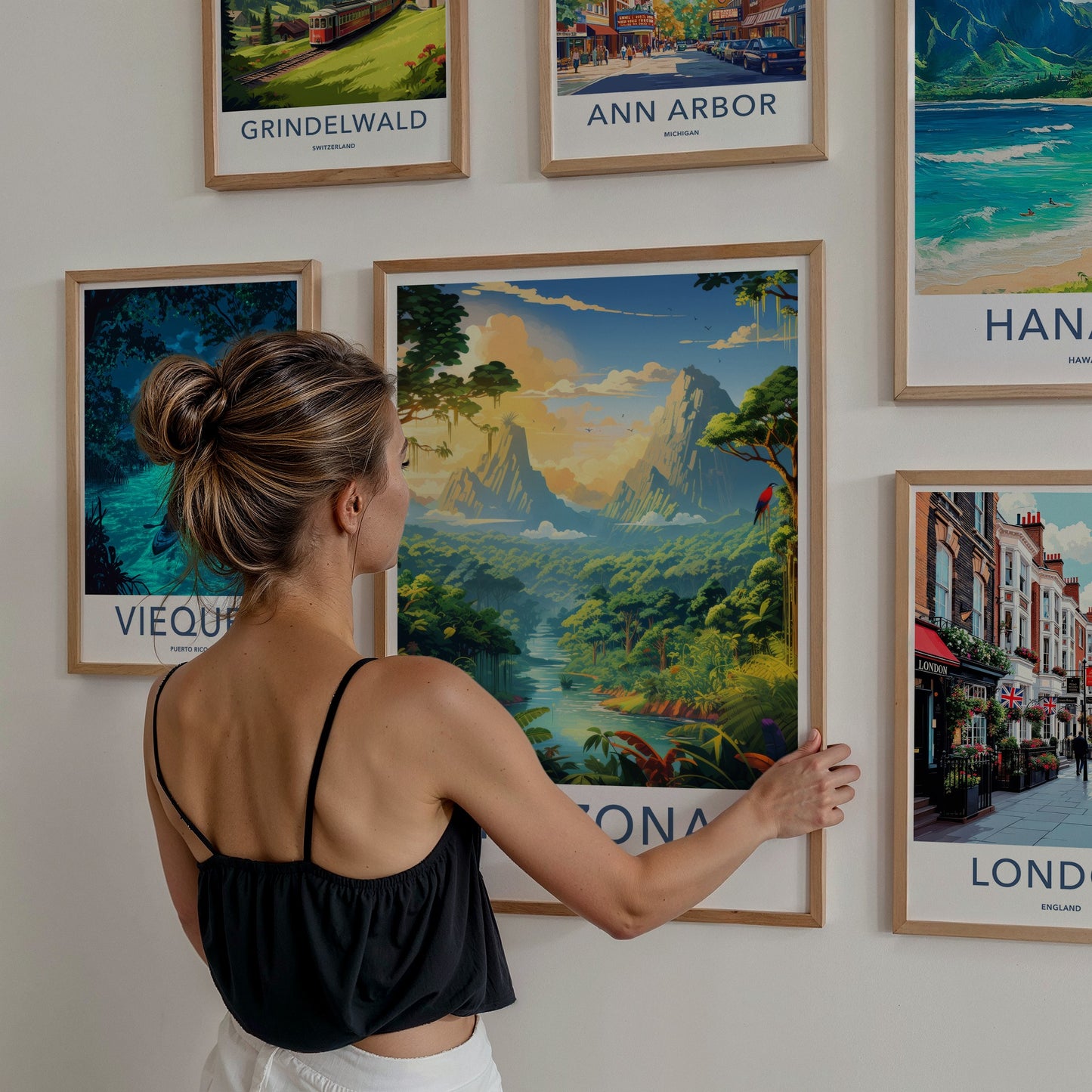 Amazonas Poster - Brazil Travel Art - Lush River Valley Home Decor