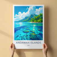 Andaman Islands Poster - India Art Print - Andaman Clear Ocean View Gift