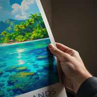 Andaman Islands Poster - India Art Print - Andaman Clear Ocean View Gift