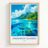 Andaman Islands Poster - India Art Print - Andaman Clear Ocean View Gift