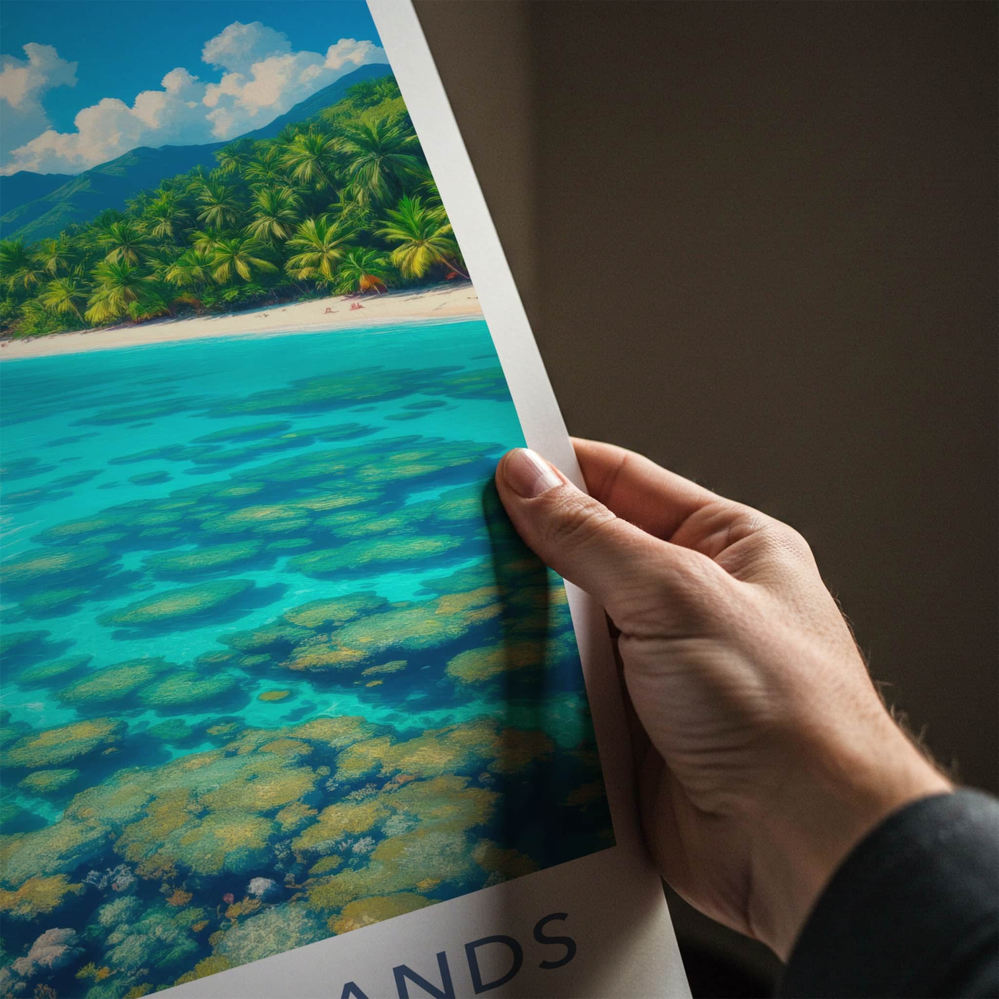 Andaman Islands Poster - India Travel Art - Andaman Islands Reefs Home Decor