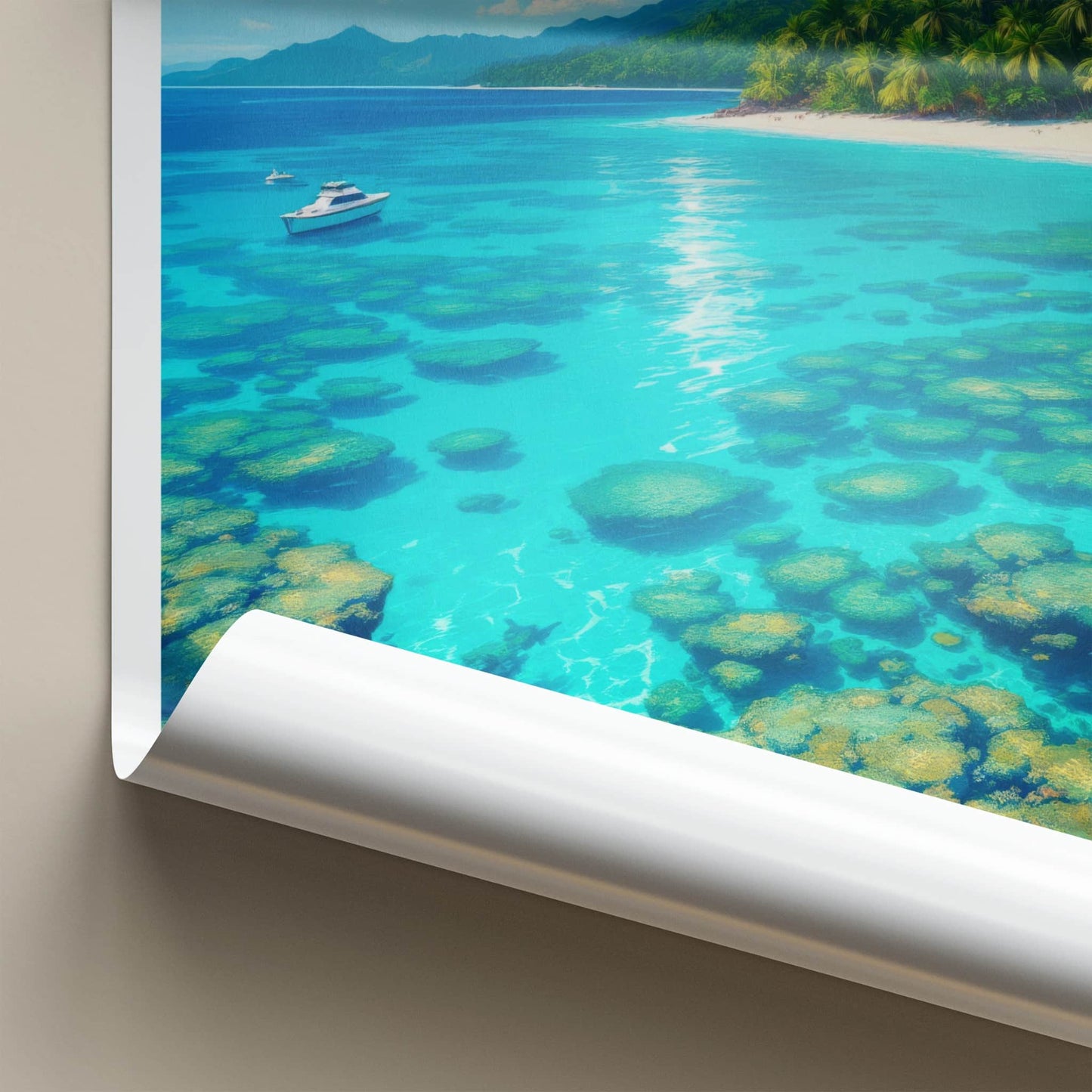 Andaman Islands Poster - India Travel Art - Andaman Islands Reefs Home Decor