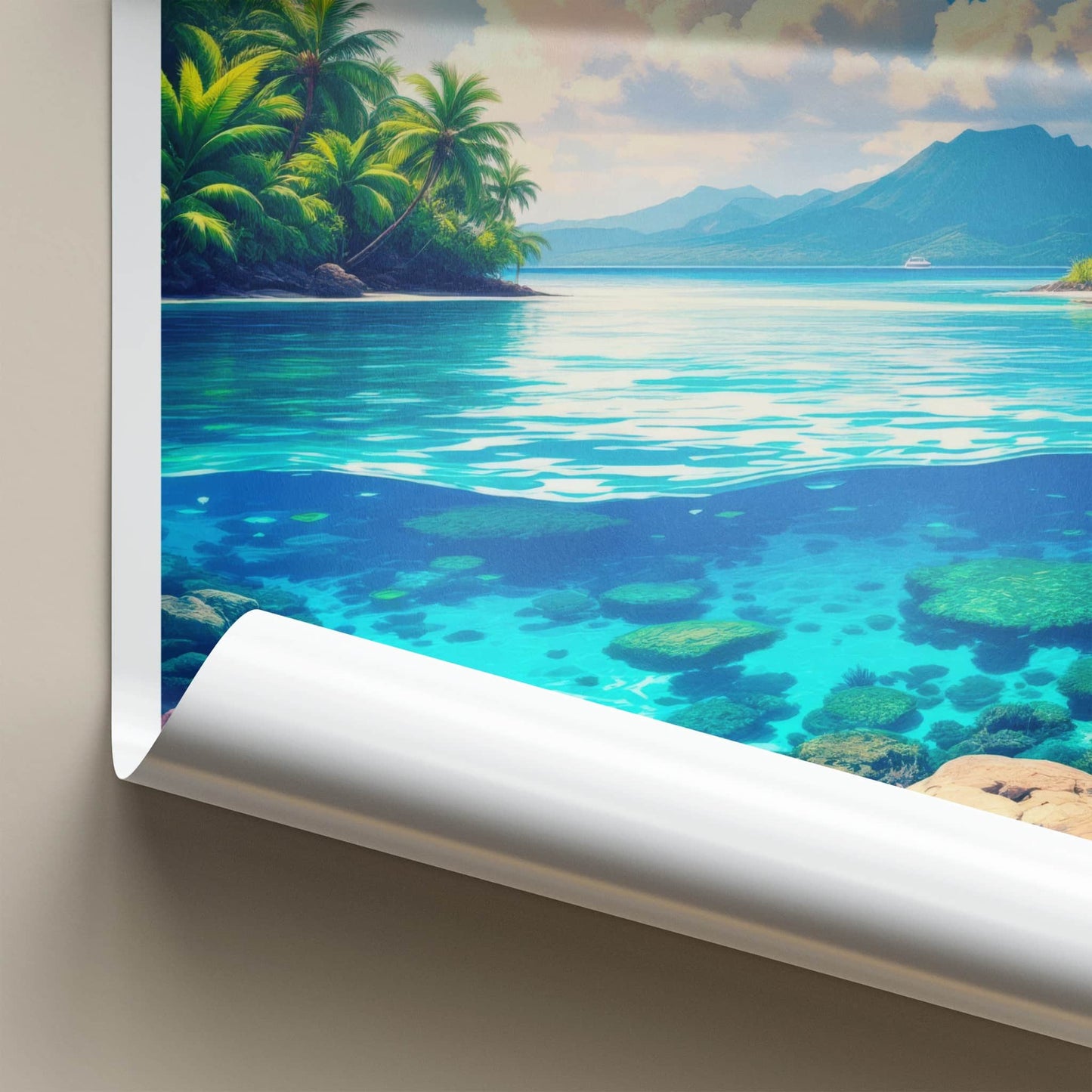 Andaman Islands Poster - India Travel Print - Andaman Islands Coral Wall Decor