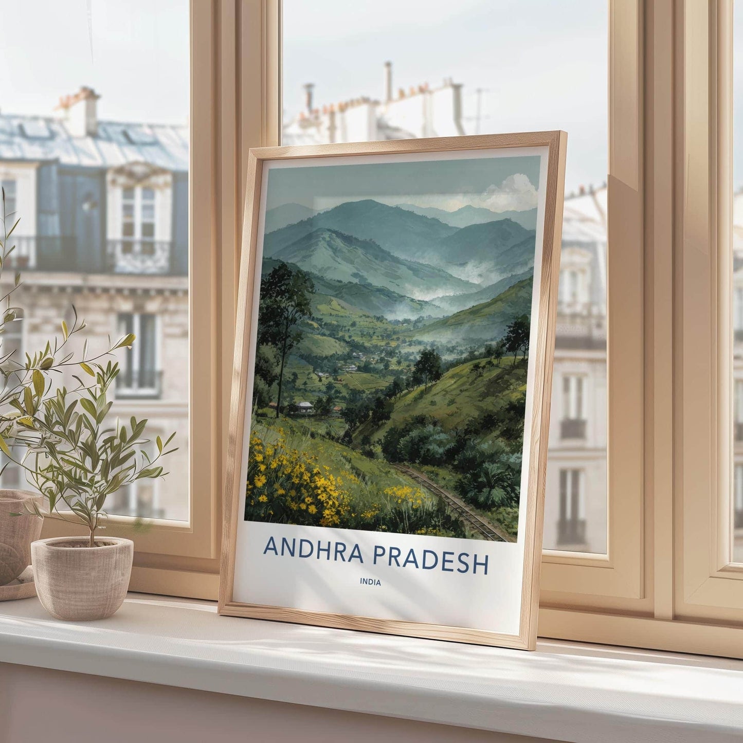 Andhra Pradesh Poster - India Fine Art - Andhra Pradesh Misty Hillsides Gift