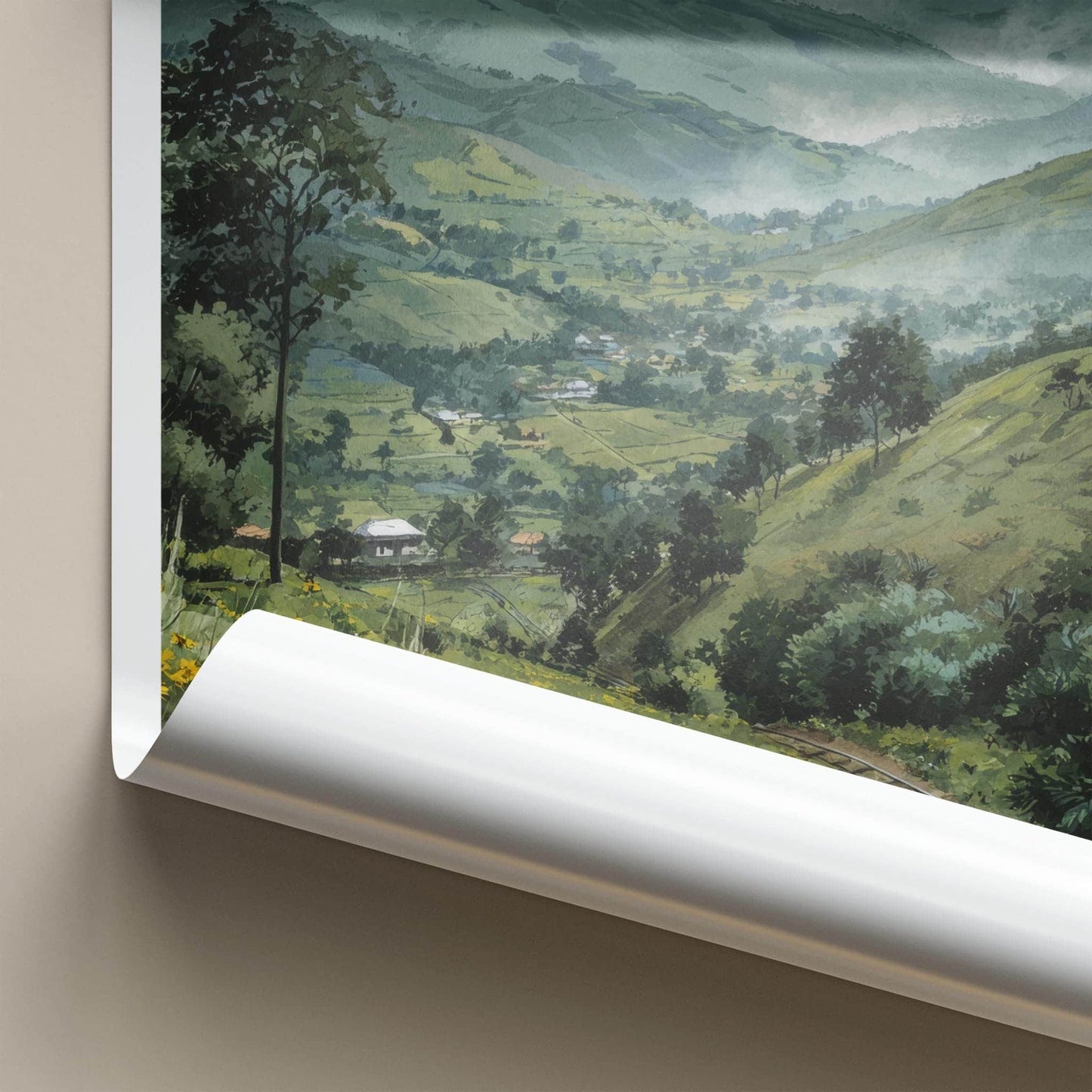 Andhra Pradesh Poster - India Fine Art - Andhra Pradesh Misty Hillsides Gift