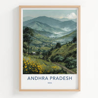 Andhra Pradesh Poster - India Fine Art - Andhra Pradesh Misty Hillsides Gift
