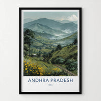 Andhra Pradesh Poster - India Fine Art - Andhra Pradesh Misty Hillsides Gift