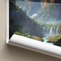 Angel Falls Poster - Venezuela Travel Art - Dramatic Waterfall Landscape Home Decor