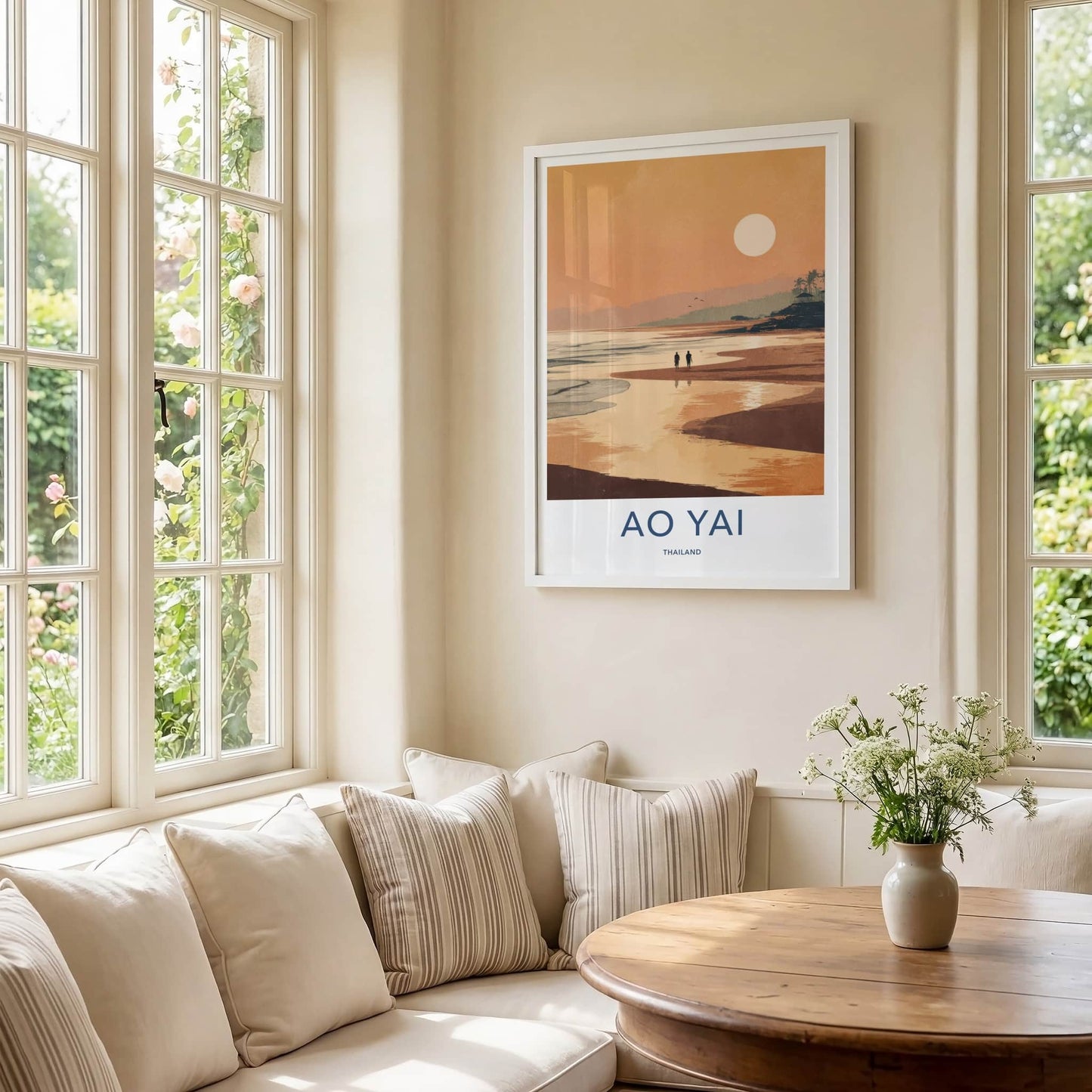 Ao Yai Poster Thailand Sandy Beach Sunset Travel Art Home Decor