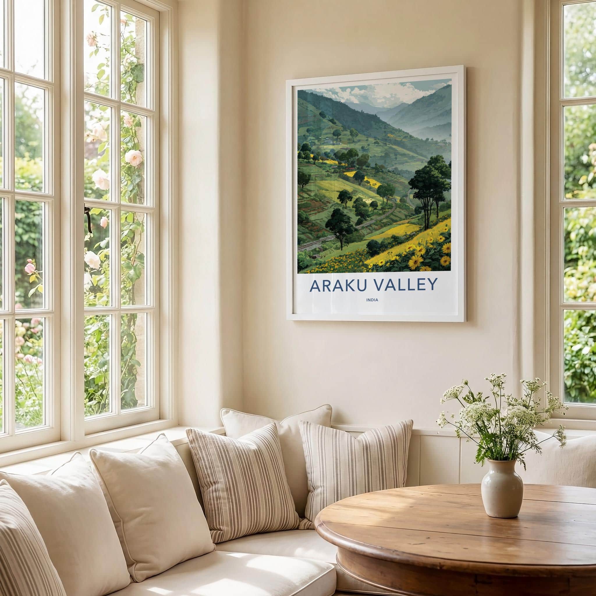 Araku Valley Poster - India Travel Print - Hills railway Wall Decor
