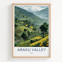 Araku Valley Poster - India Travel Print - Hills railway Wall Decor