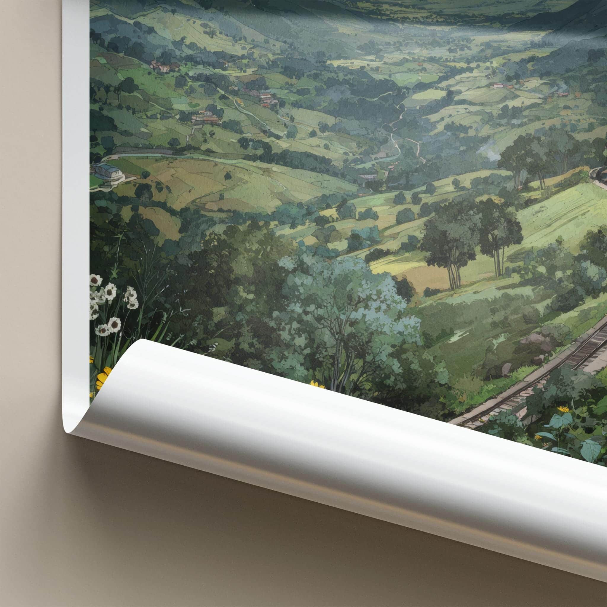 Araku Valley Poster - India Wall Art - Andhra Pradesh Green Valley View Gift