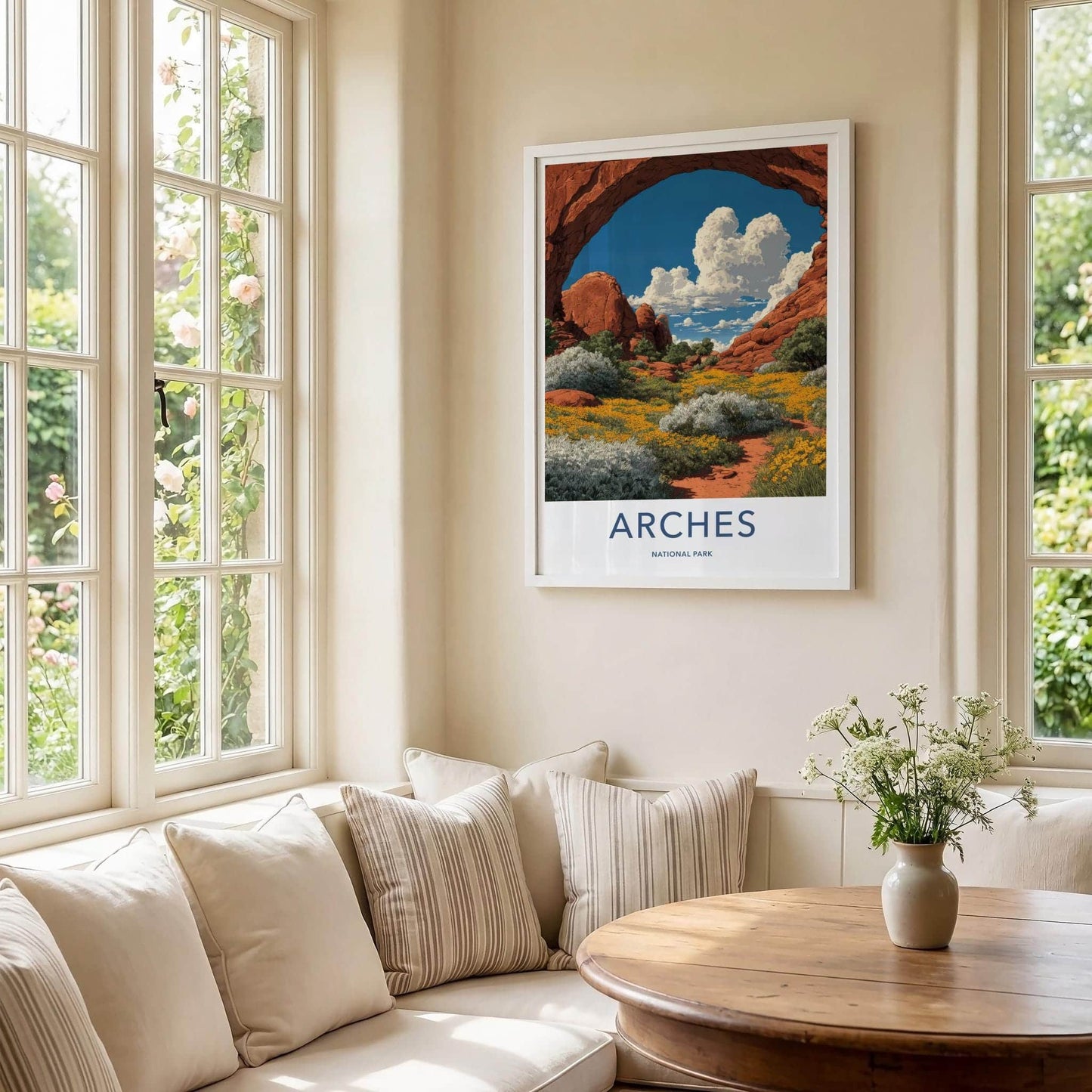 Arches National Park Poster - Utah Wall Art - Red Rock Arch Home Decor