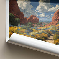 Arches National Park Poster - Utah Wall Art - Red Rock Arch United States
