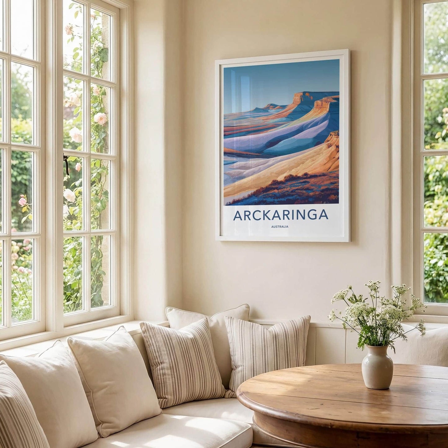 Arckaringa Poster - Australia Wall Art - Layered Desert Landscape Home Decor