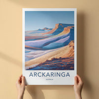 Arckaringa Poster - Australia Wall Art - Layered Desert Landscape Home Decor