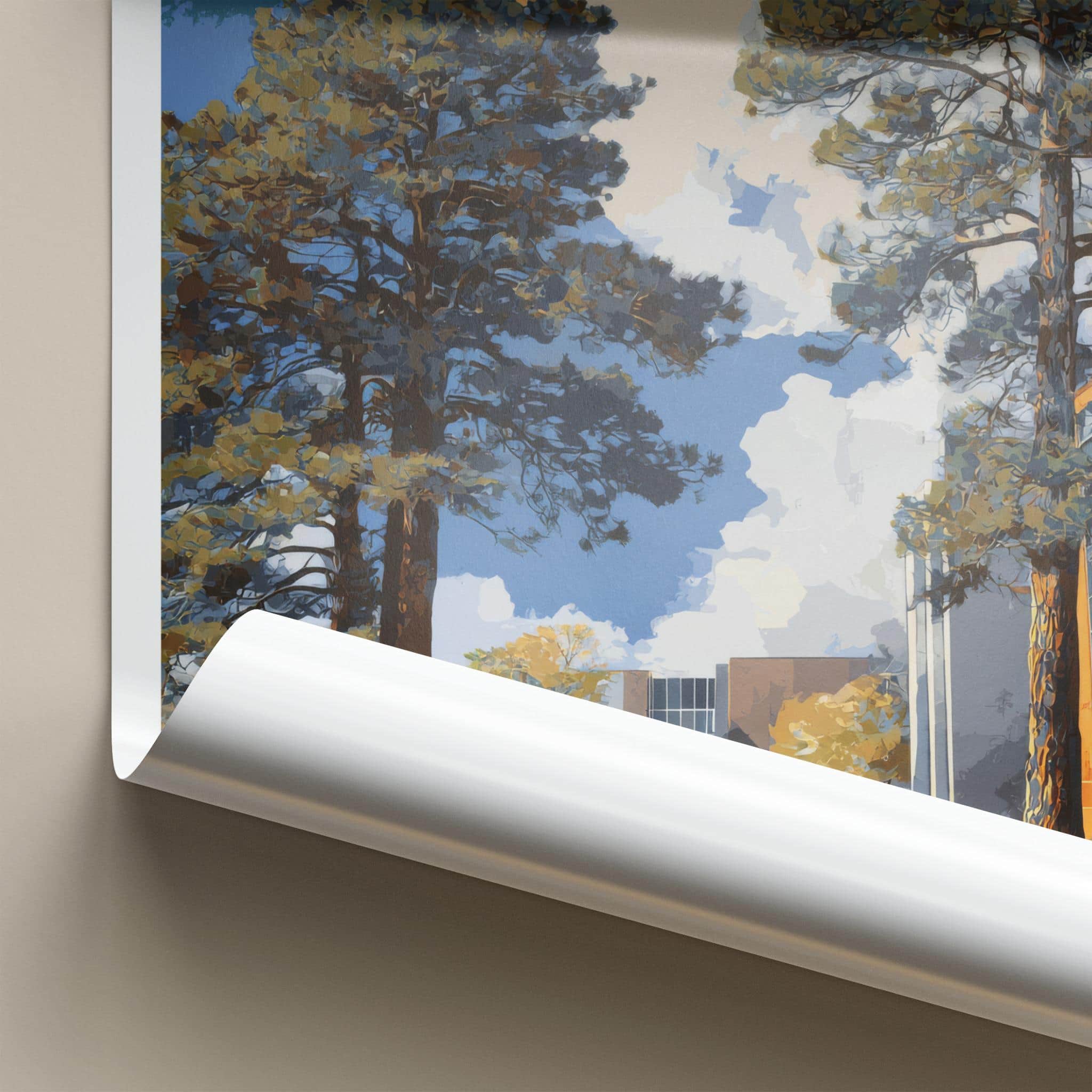 Arizona Poster - Arizona Wall Art - Green Campus Scene Home Decor