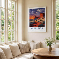 Arkariniga Poster - Australia Travel Print - Red Rock Desert Home Decor