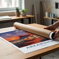 Arkariniga Poster - Australia Travel Print - Red Rock Desert Home Decor