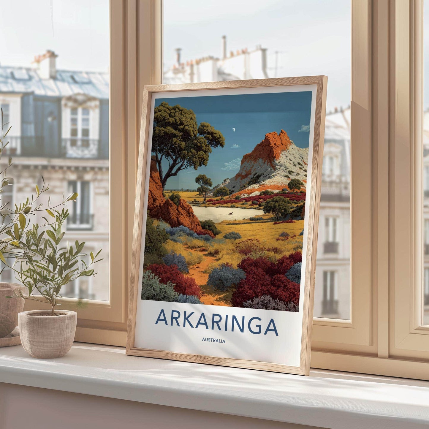 Arkarringa Poster - Australia Travel Art - Outback Landscape Home Decor