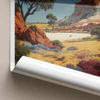 Arkarringa Poster - Australia Travel Art - Outback Landscape Home Decor
