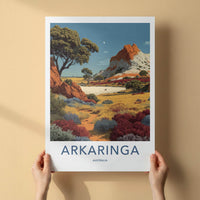 Arkarringa Poster - Australia Travel Art - Outback Landscape Home Decor