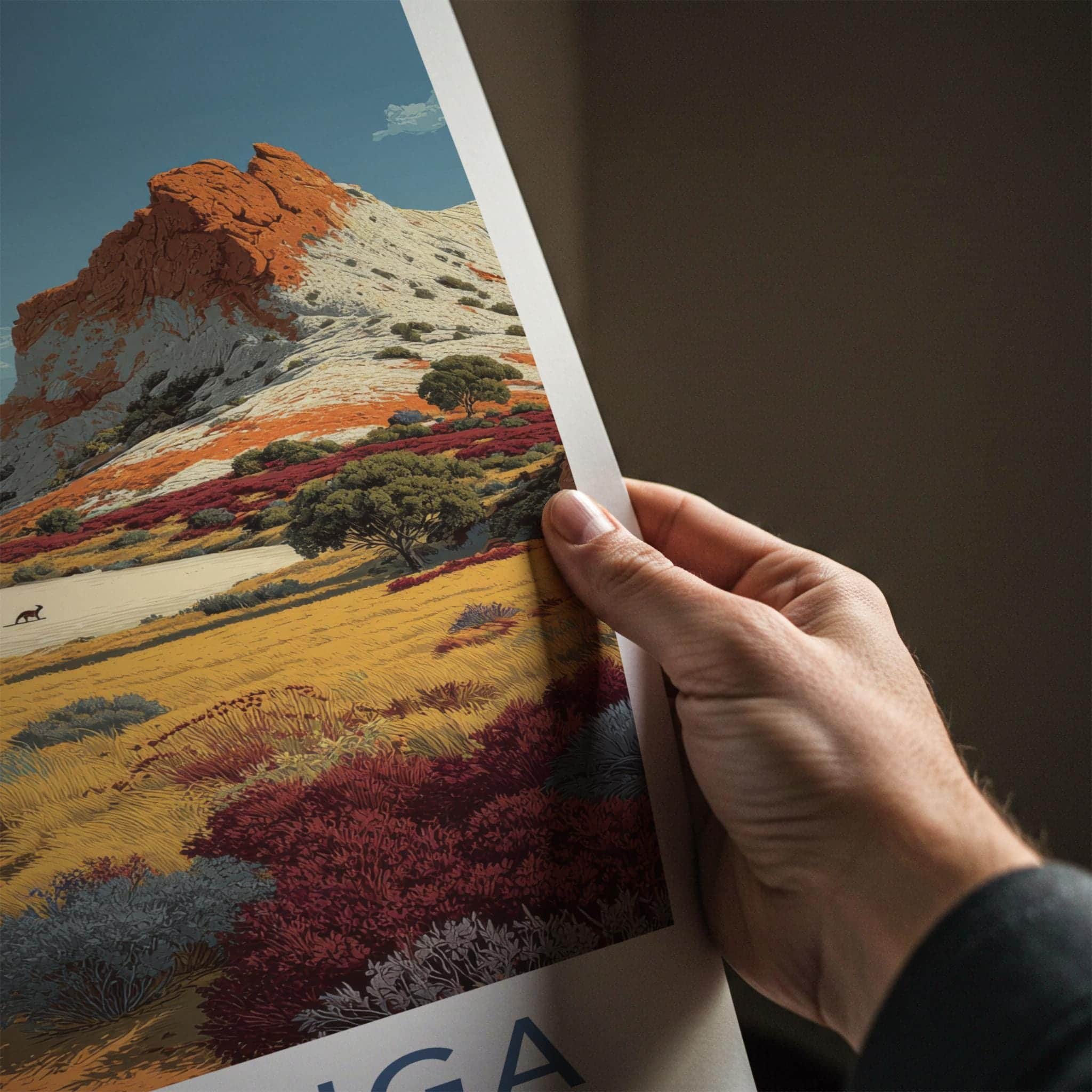Arkarringa Poster - Australia Travel Art - Outback Landscape Home Decor