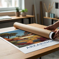 Arkarringa Poster - Australia Travel Art - Outback Landscape Home Decor