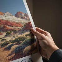Arkarringa Poster - Australia Travel Art - Red Rock Desert Wall Decor