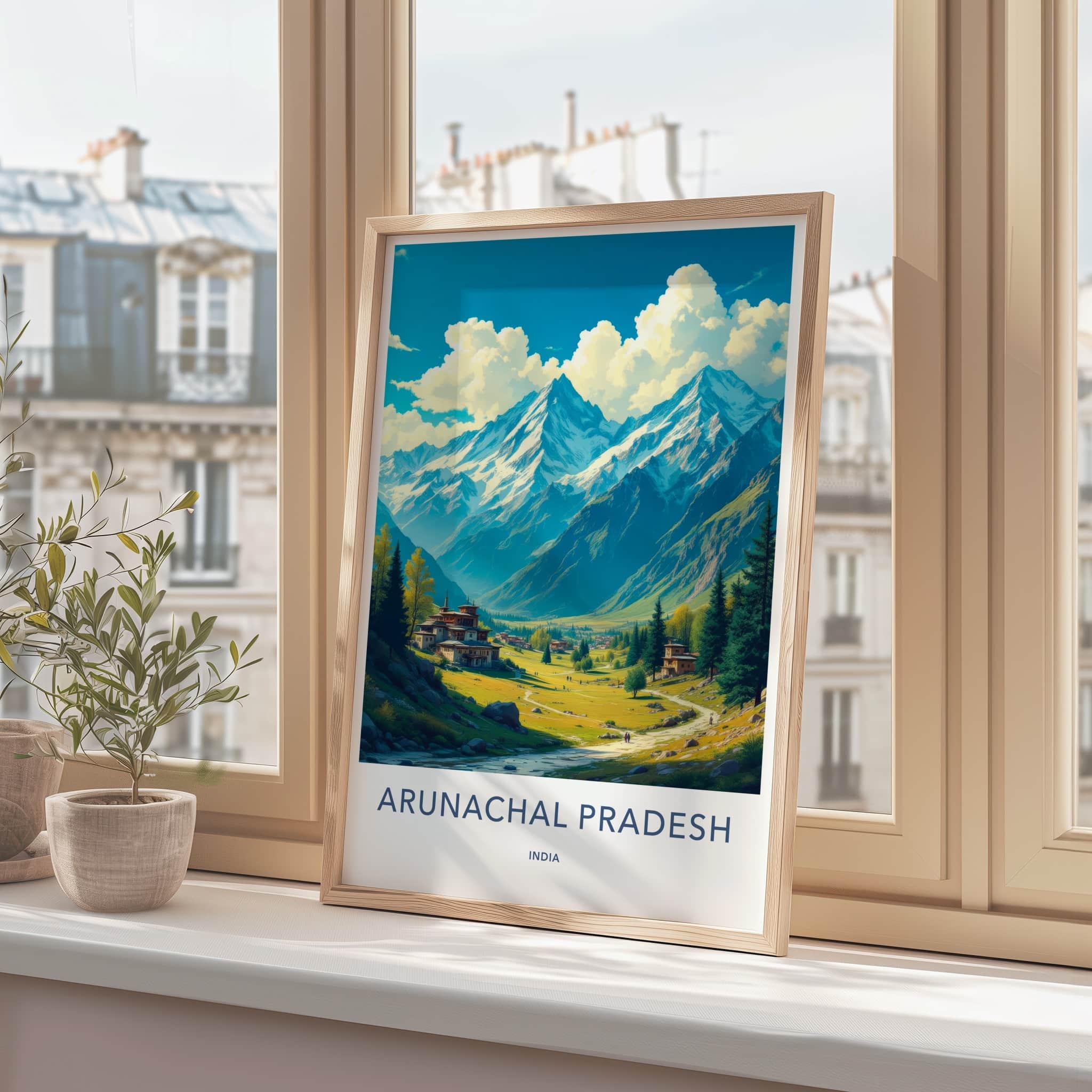 Arunachal Pradesh Poster - India Travel Art - Arunachal Pradesh Valley Home Decor