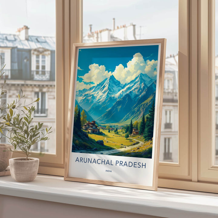 Arunachal Pradesh Poster - India Travel Art - Arunachal Pradesh Valley Home Decor